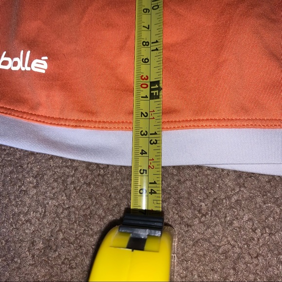 Bollé Orange Tennis Skirt With White Outline Size Large Athleisure - Picture 9 of 12